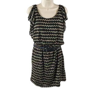 Stylish Zigzag Patterned Dress By City Triangles